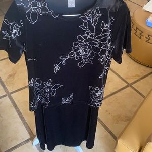 Notations Velvet Top and Skirt